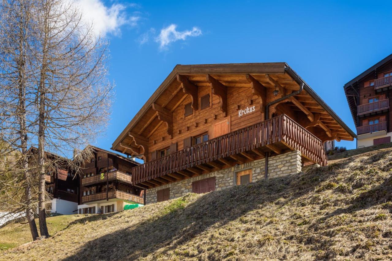 Chalet Krokus Riederalp Bagian luar foto